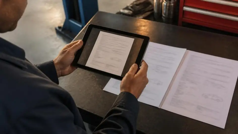 Tutanak sayfaları tablette çekiliyor
